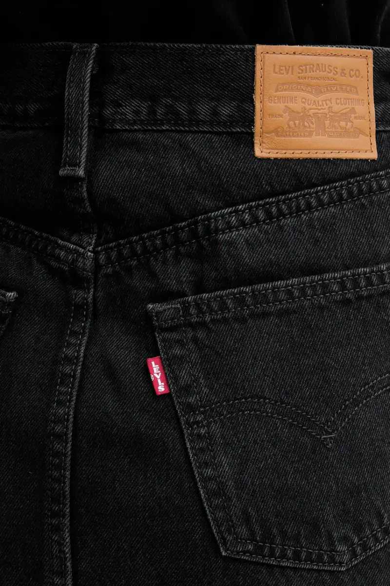 Levi's gonna di jeans colore nero 003RO miniatura 5