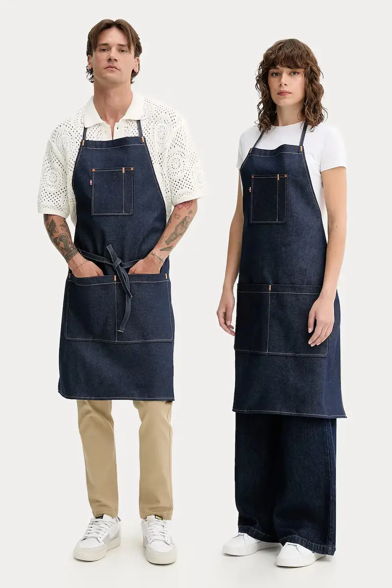 Levi's grembiule in cotone colore blu navy