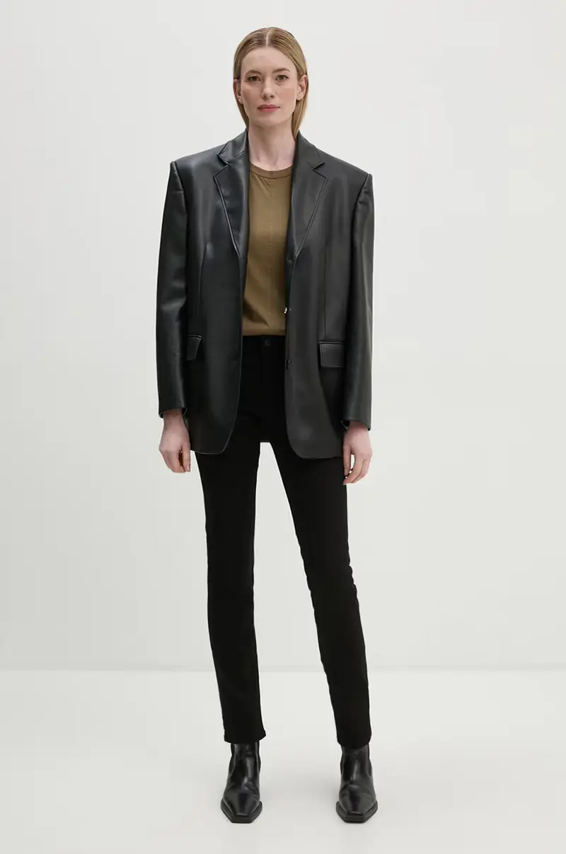 Levi's jeans 712 SLIM WELT POCKET colore nero miniatura 2