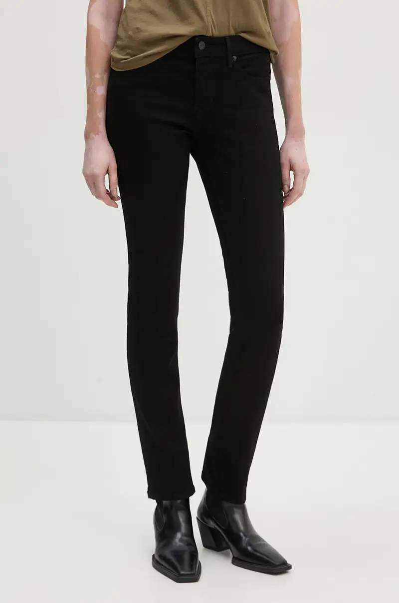 Levi's jeans 712 SLIM WELT POCKET colore nero