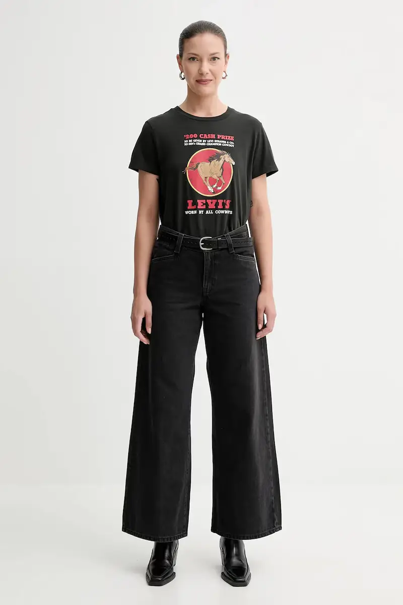 Levi's Jeans Donna Nero 3152615 miniatura 2