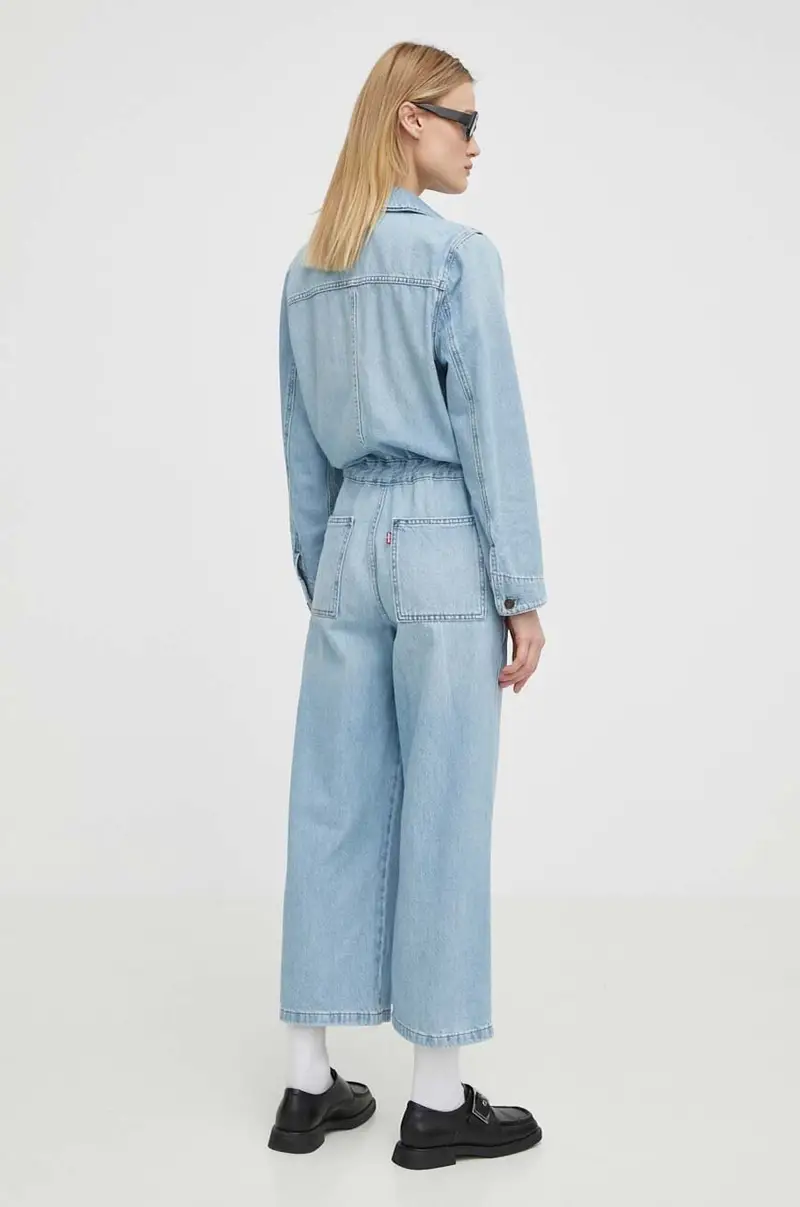 Levi's jumpsuit di jeans colore blu miniatura 3