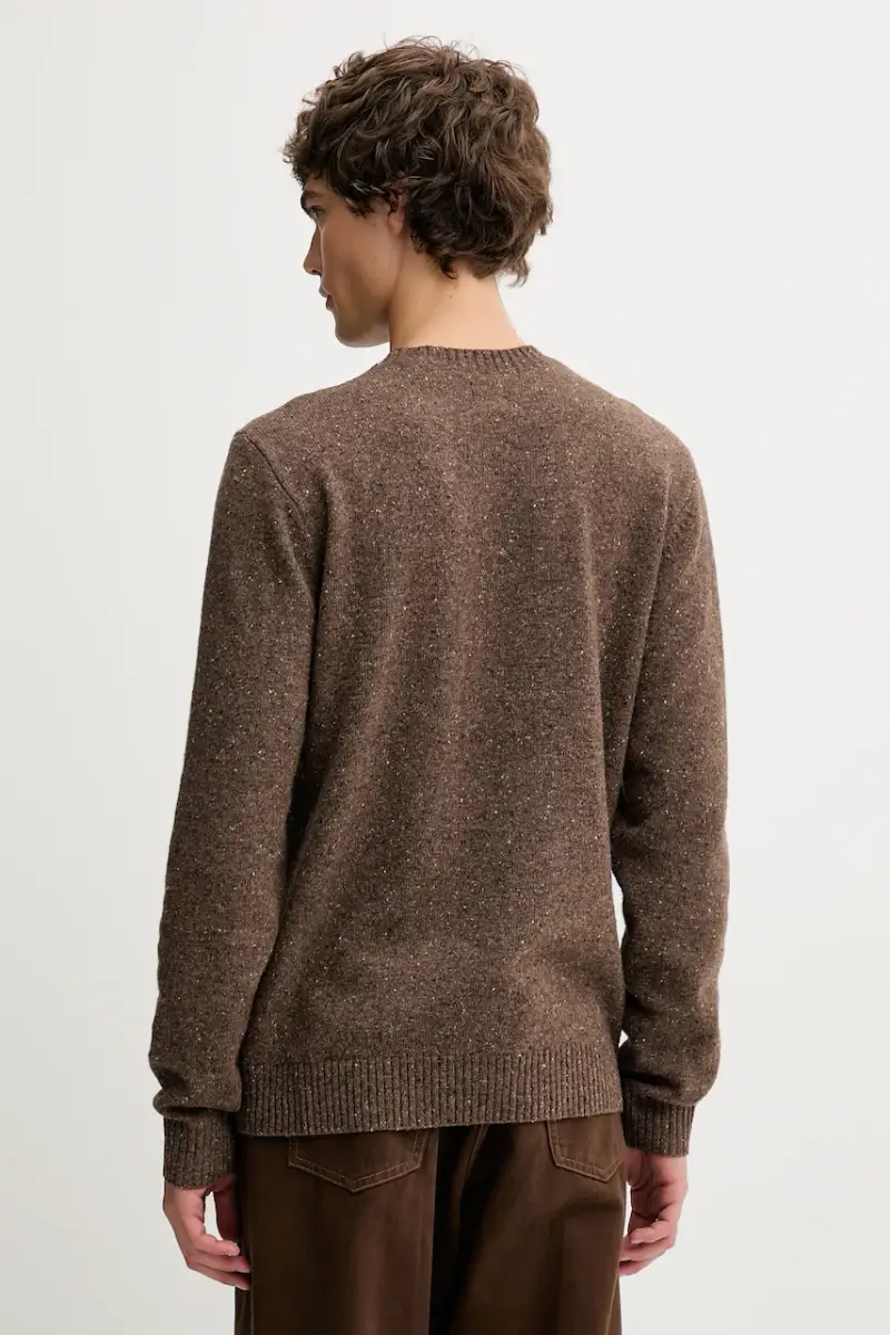 Levi's maglione con lana colore marrone A4320 miniatura 3