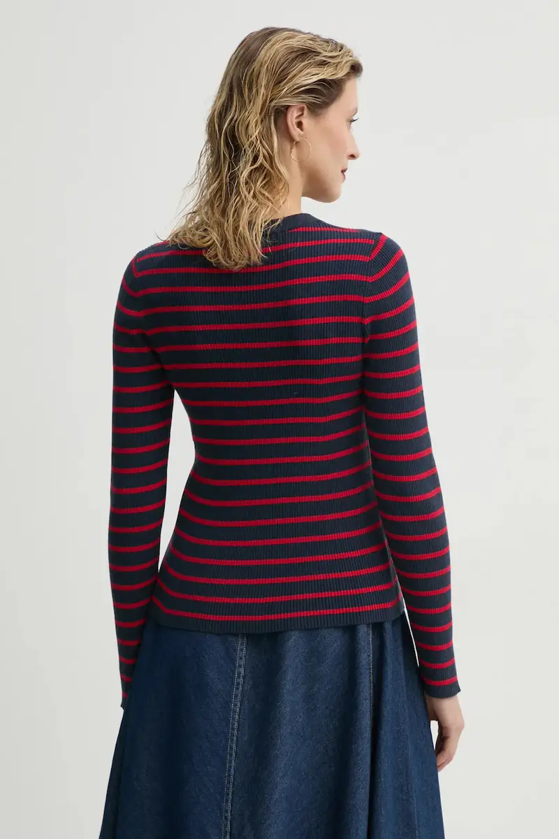 Levi's maglione donna colore blu navy A0719 miniatura 3