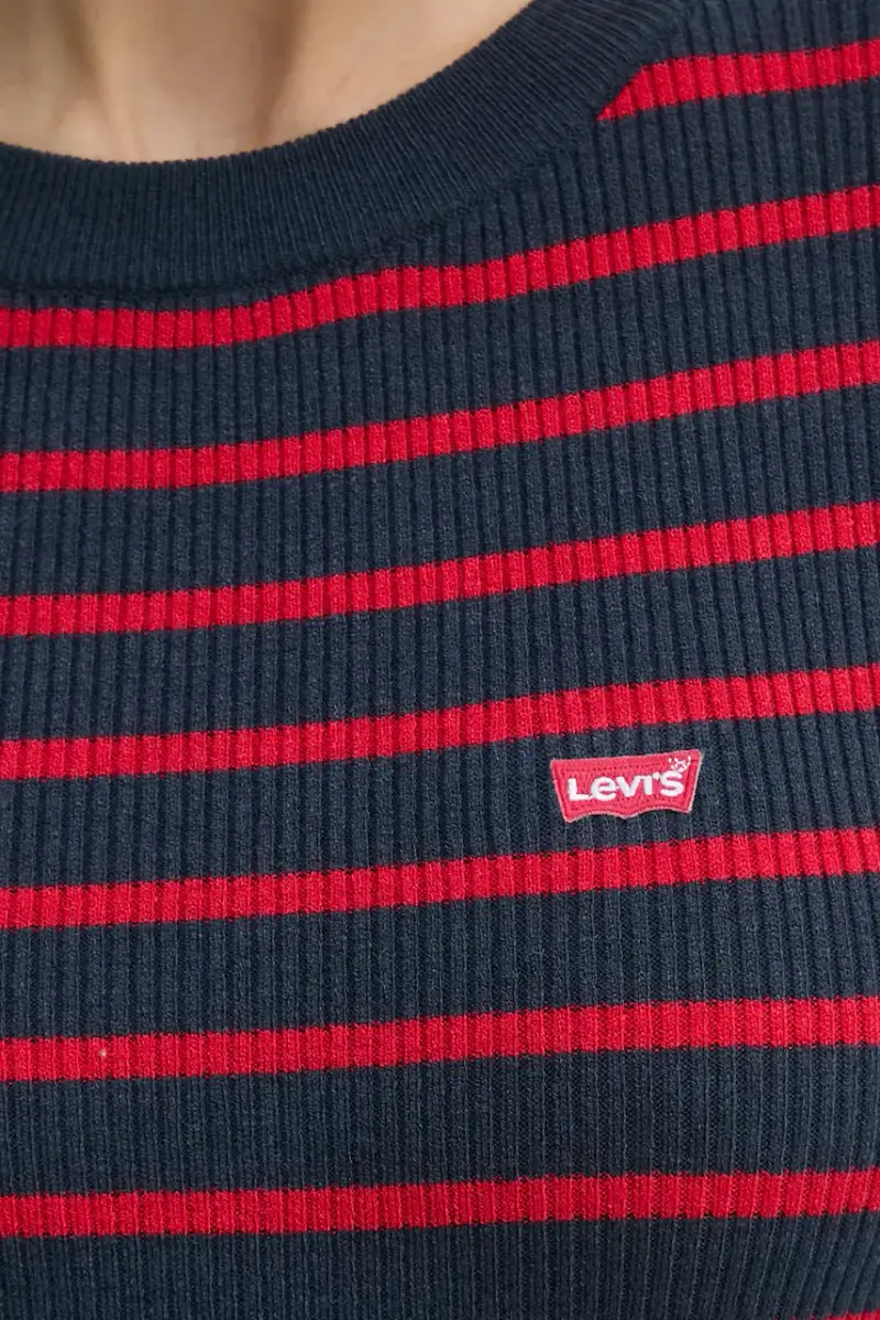 Levi's maglione donna colore blu navy A0719 miniatura 5