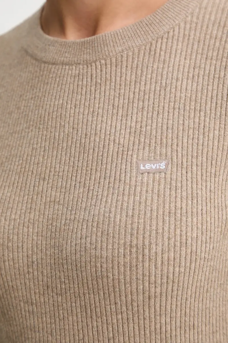 Levi's maglione donna colore violetto A0719 Marrone miniatura 5