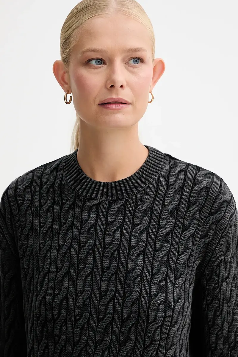 Levi's maglione in cotone donna colore nero 0037S miniatura 4