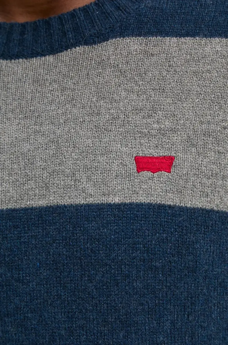 Levi's maglione in lana uomo Blu navy miniatura 5