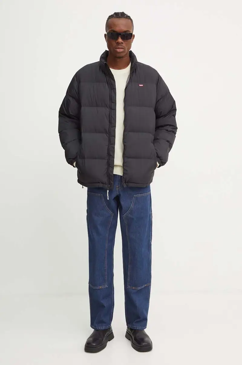 Levi's maglione in lana uomo colore nero Beige miniatura 2