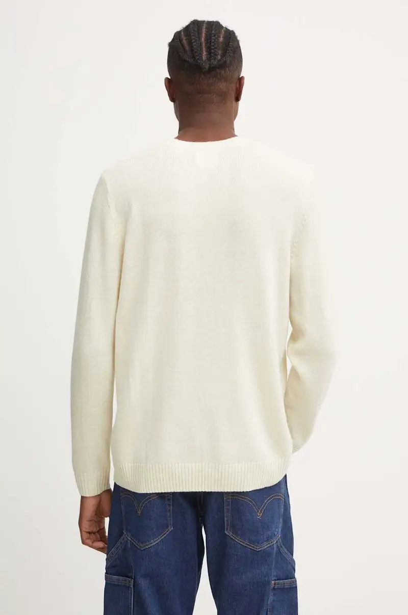 Levi's maglione in lana uomo colore nero Beige miniatura 3