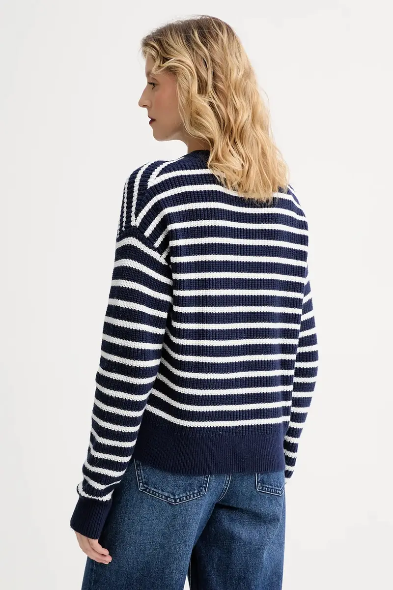 Levi's maglione in misto lana donna colore beige 0037O Blu navy miniatura 3