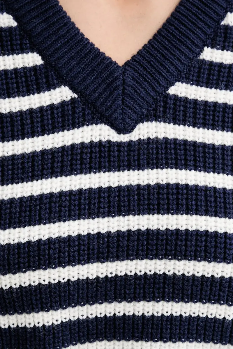 Levi's maglione in misto lana donna colore beige 0037O Blu navy miniatura 5