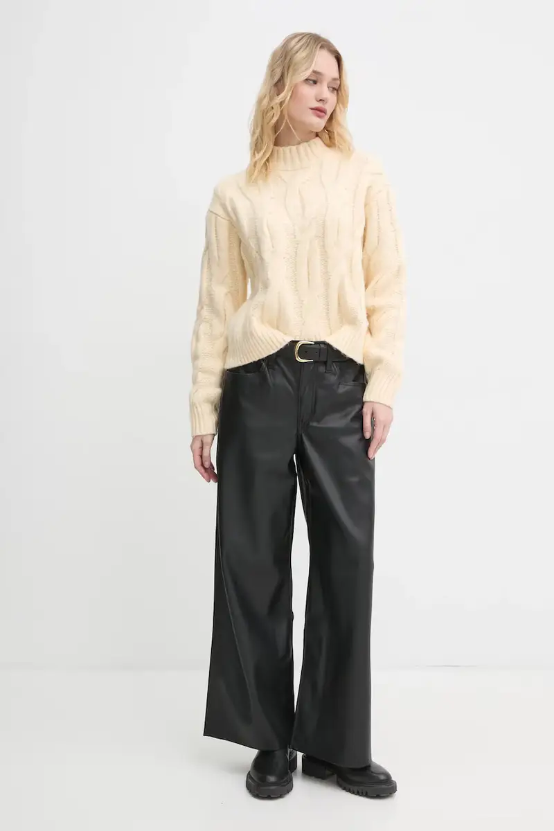 Levi's maglione in misto lana donna colore giallo A8507 miniatura 2