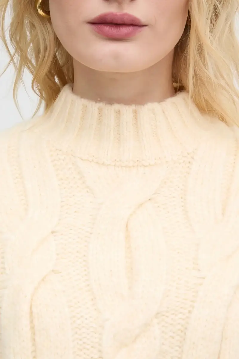 Levi's maglione in misto lana donna colore giallo A8507 miniatura 5