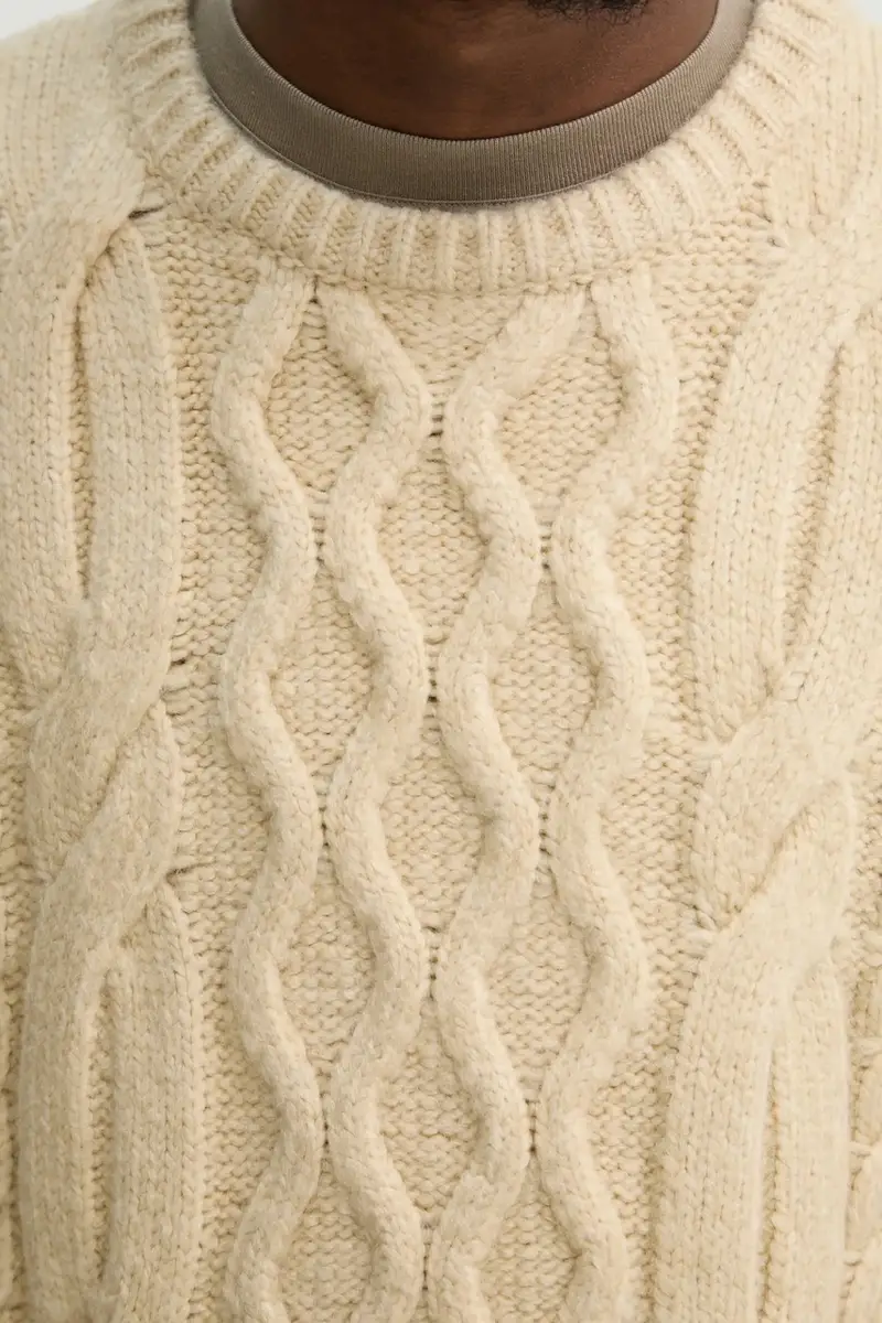 Levi's maglione in misto lana uomo colore beige A0708 miniatura 5