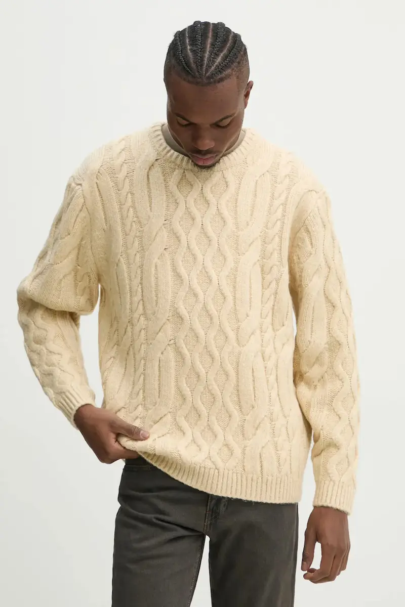 Levi's maglione in misto lana uomo colore beige A0708