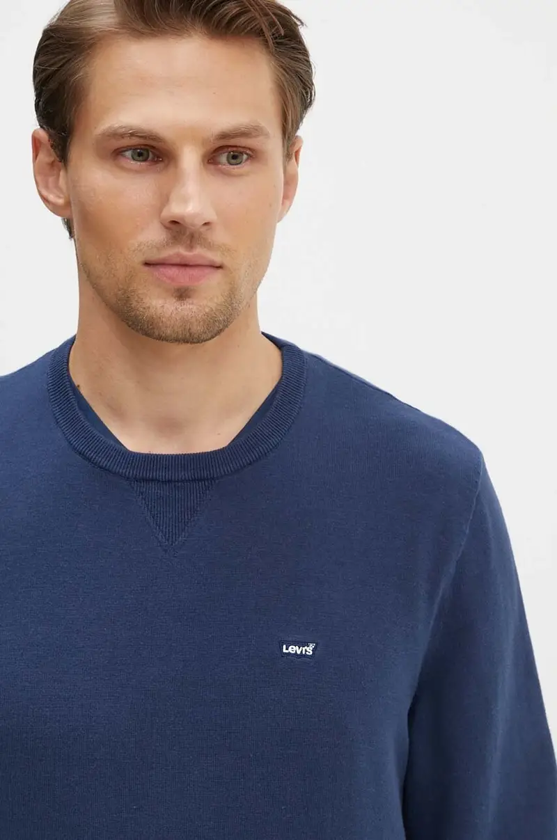 Levi's maglione uomo colore blu navy miniatura 4
