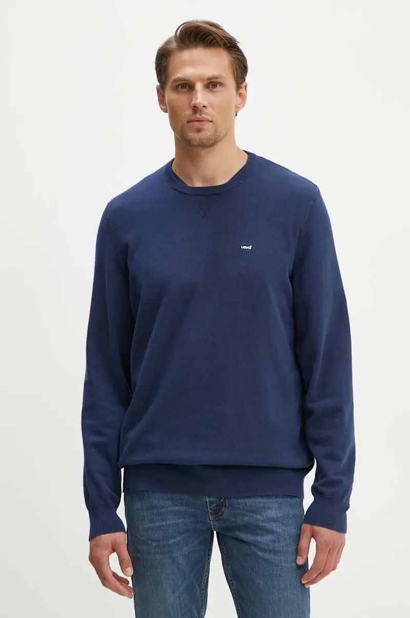 Levi's maglione uomo colore blu navy