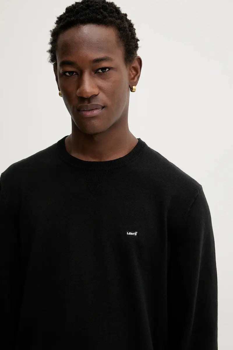 Levi's maglione uomo colore verde Nero miniatura 4