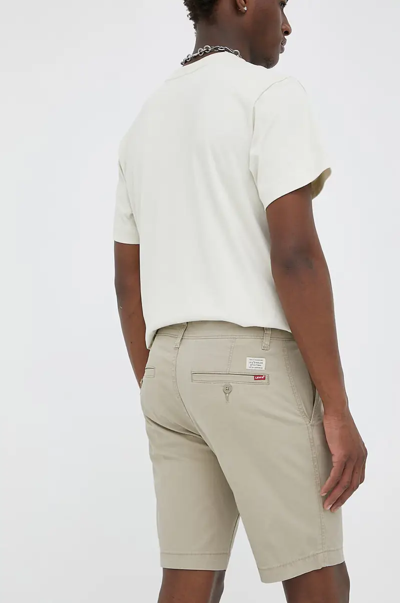 Levi's pantaloncini Beige miniatura 3