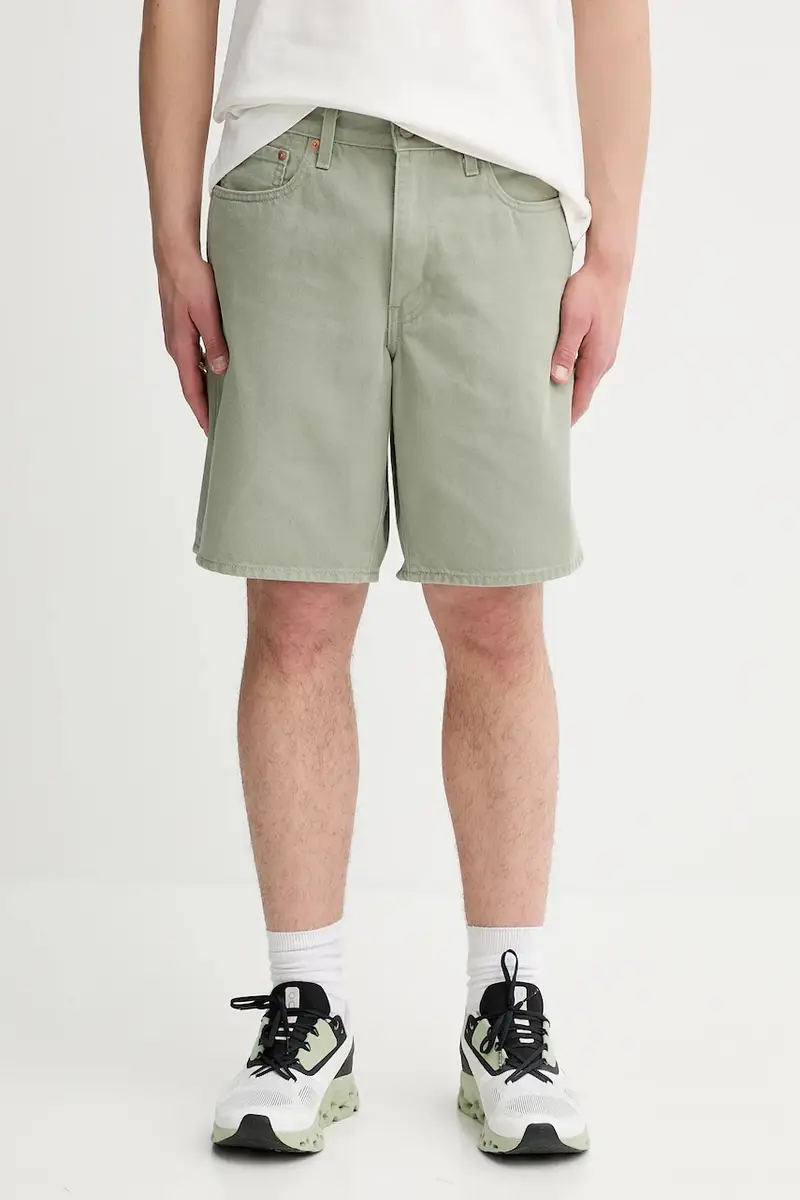 Levi's pantaloncini di jeans colore grigio Verde