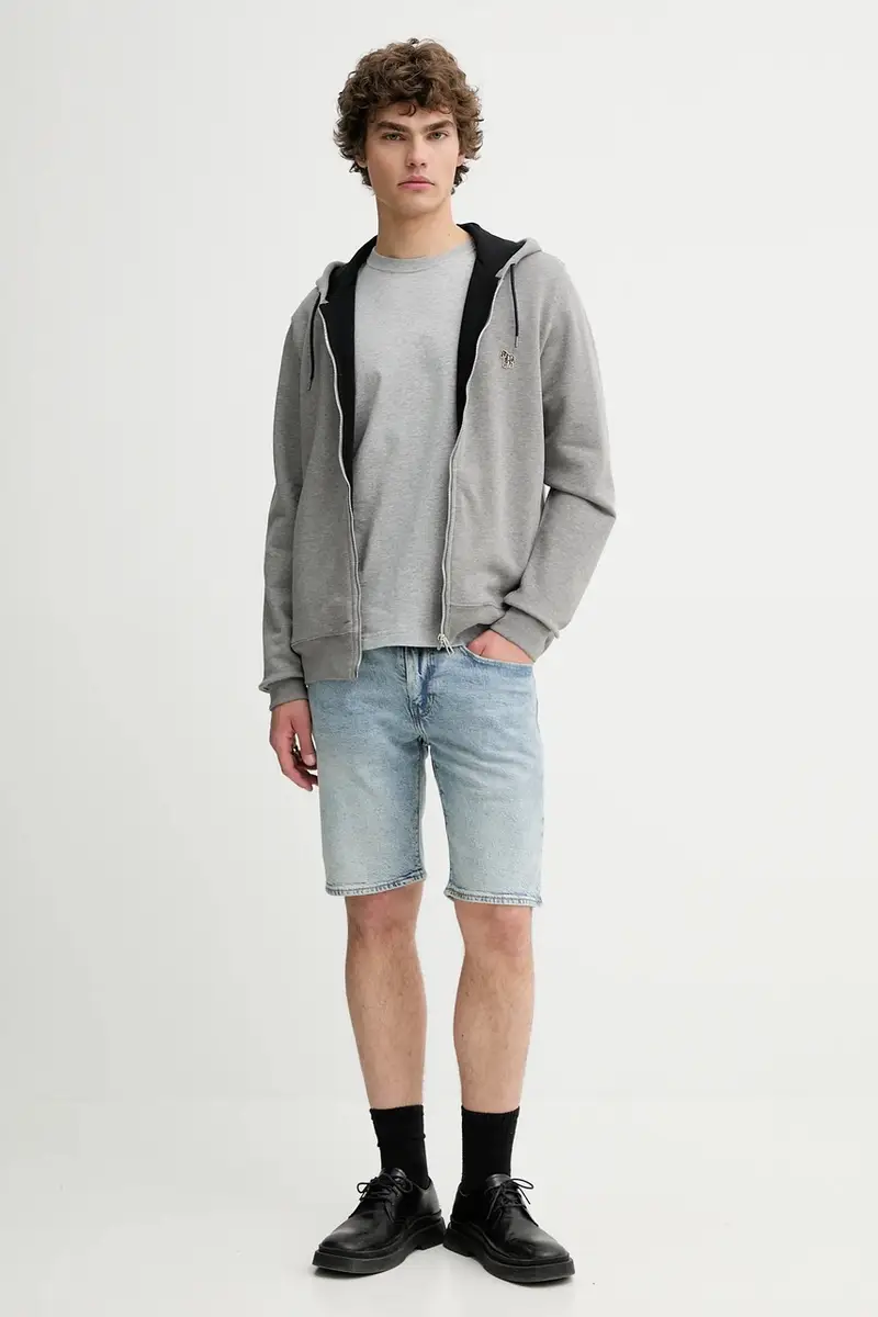 Levi's pantaloncini uomo colore blu miniatura 2