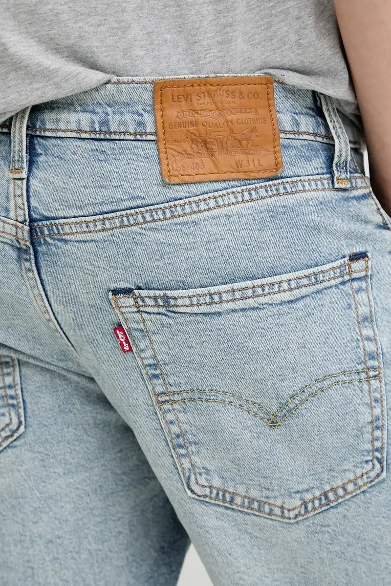 Levi's pantaloncini uomo colore blu miniatura 4