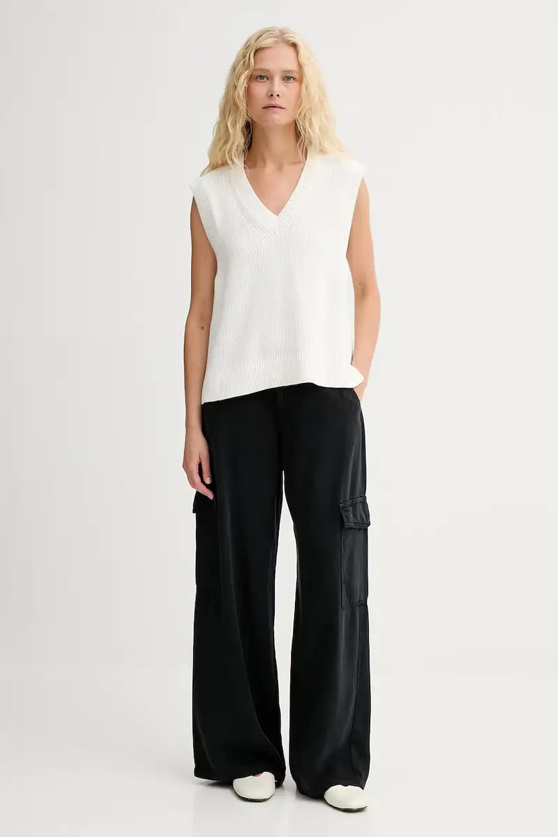 Levi's pantaloni BAGGY DAD CARGO donna colore nero 003IN miniatura 2