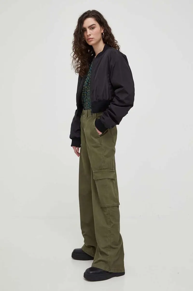 Levi's pantaloni in cotone BAGGY CARGO Verde