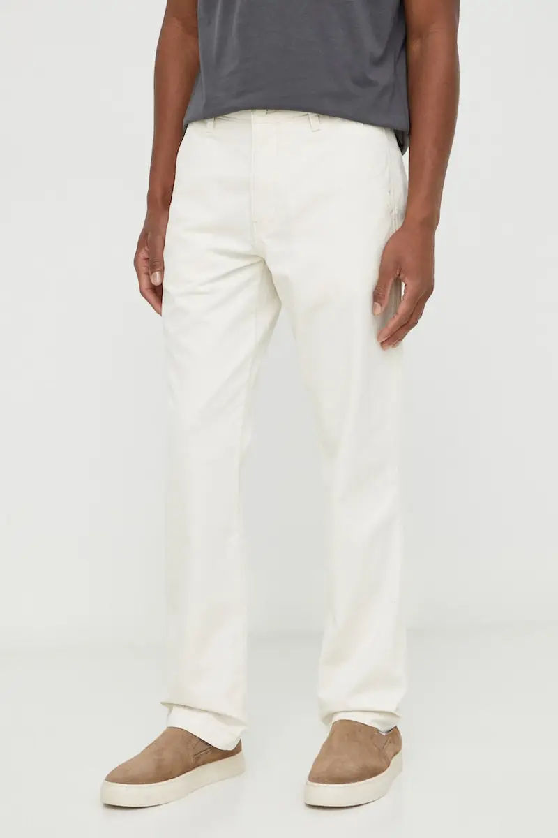 Levi's pantaloni in cotone colore beige