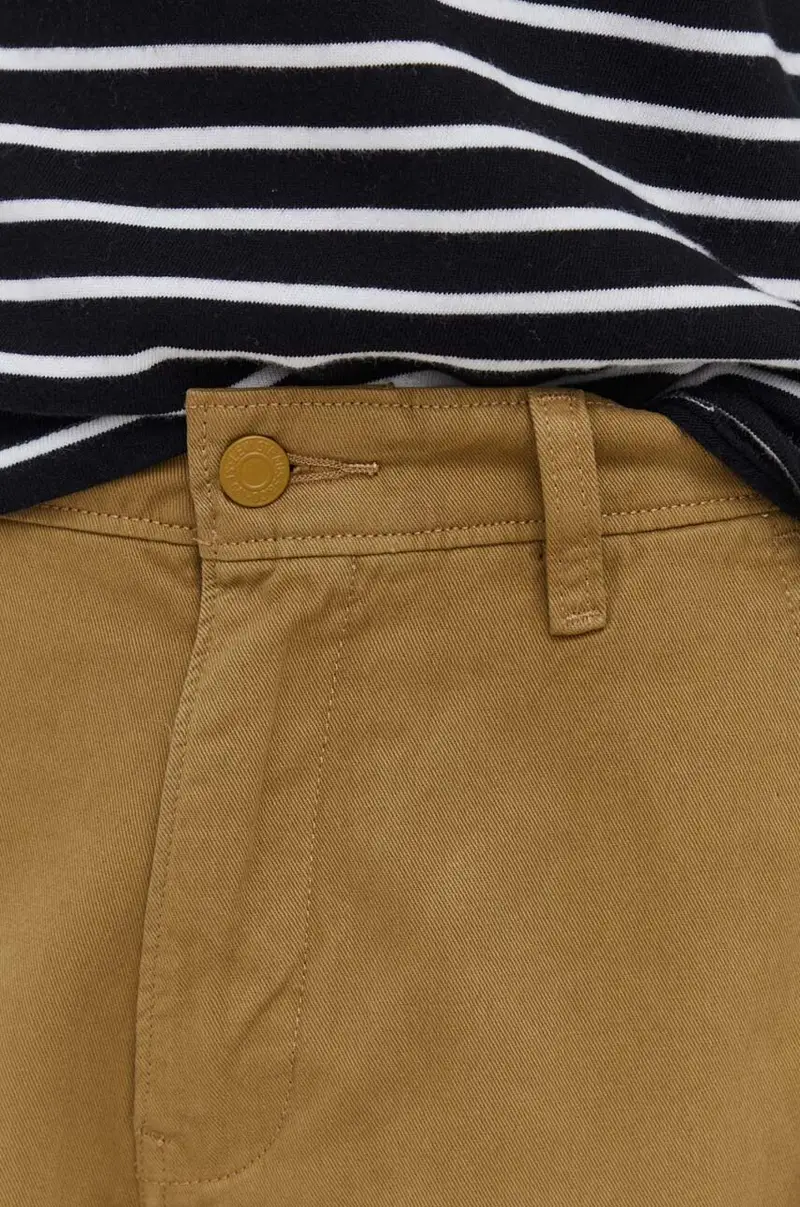 Levi's pantaloni in cotone colore giallo miniatura 4