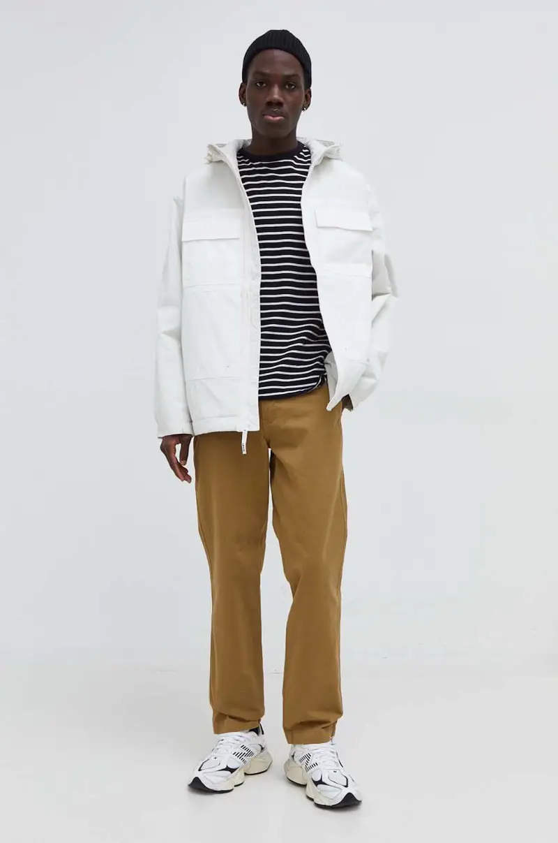 Levi's pantaloni in cotone colore giallo