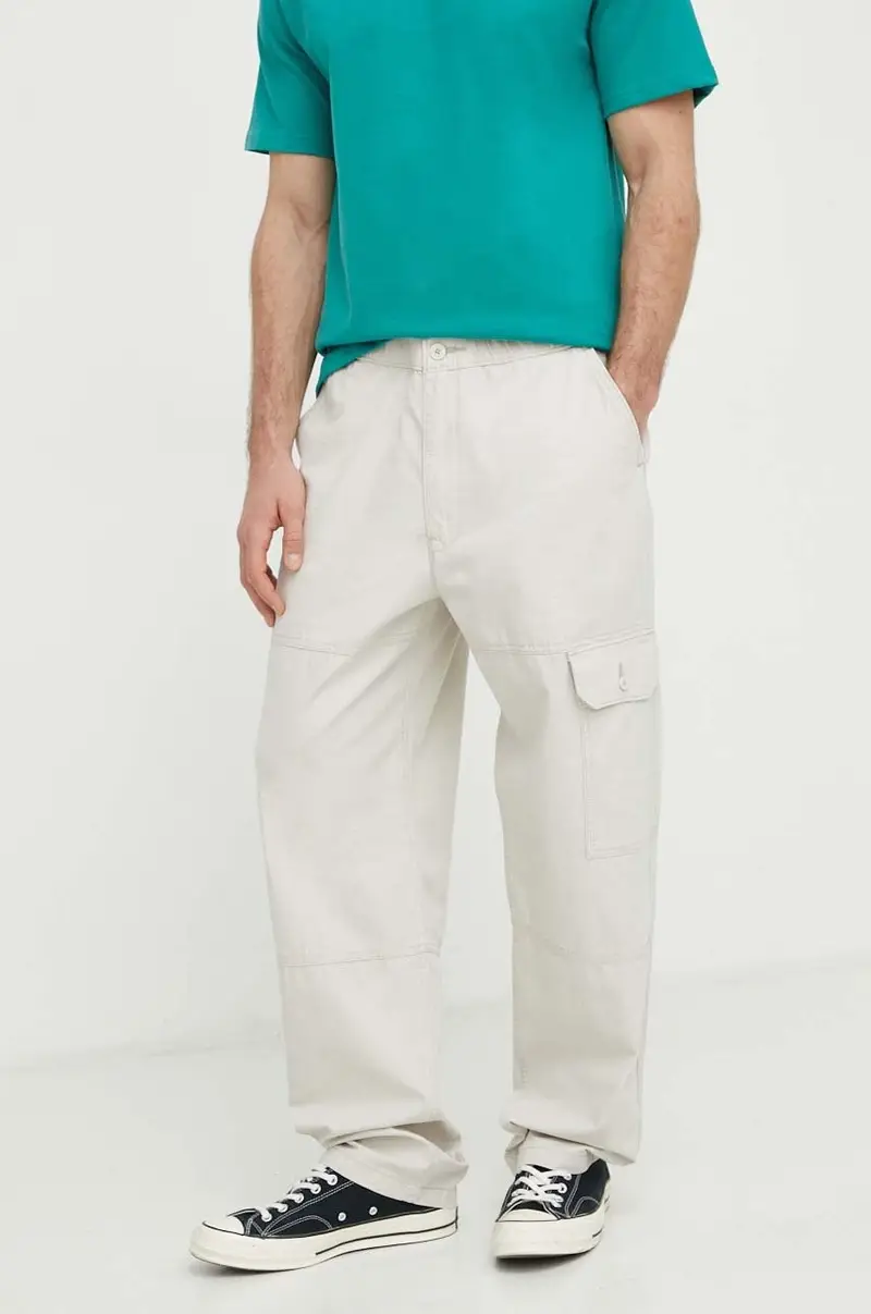 Levi's pantaloni in cotone PATCH POCKET CARGO colore beige