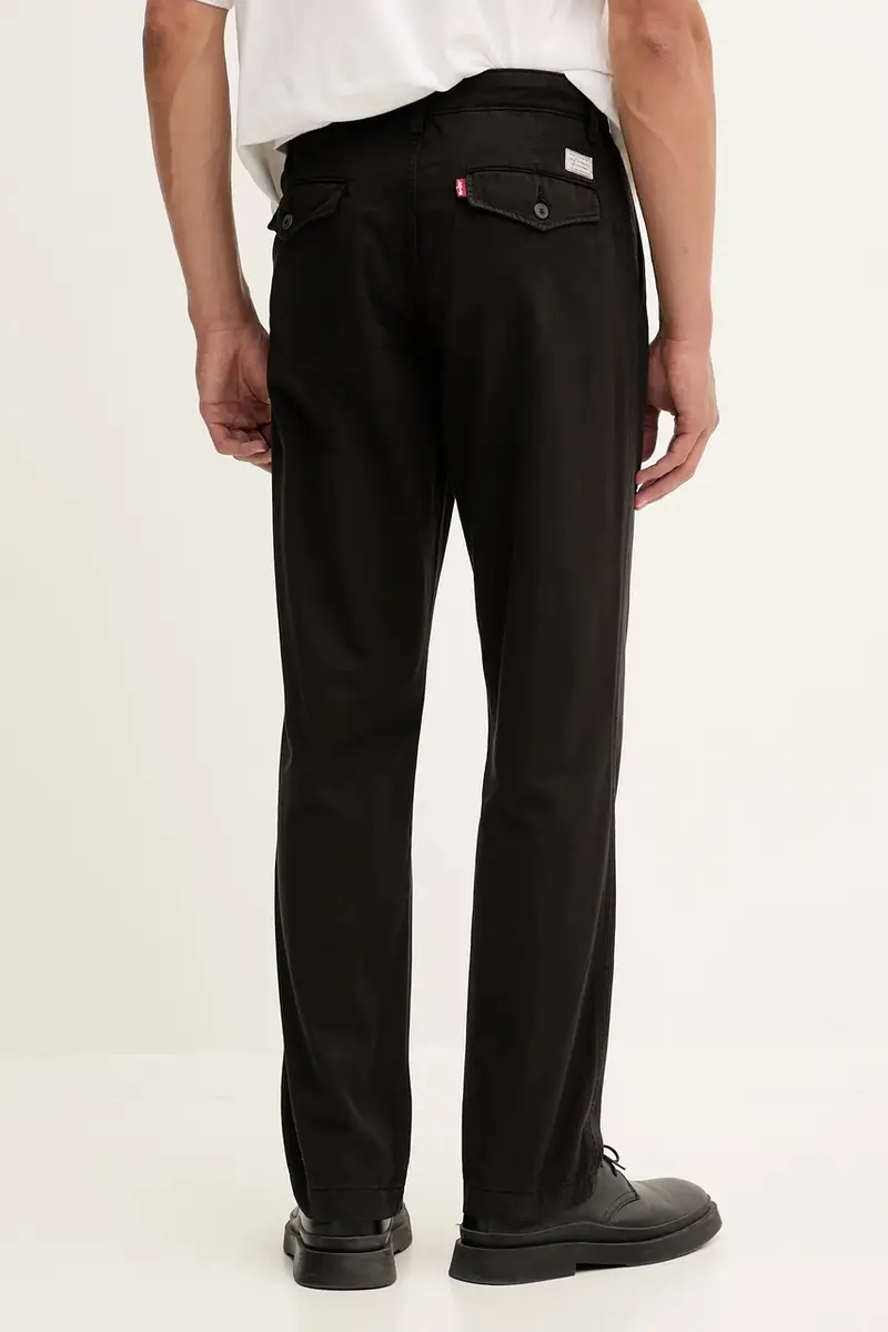 Levi's pantaloni in cotone uomo colore nero A5753 miniatura 3