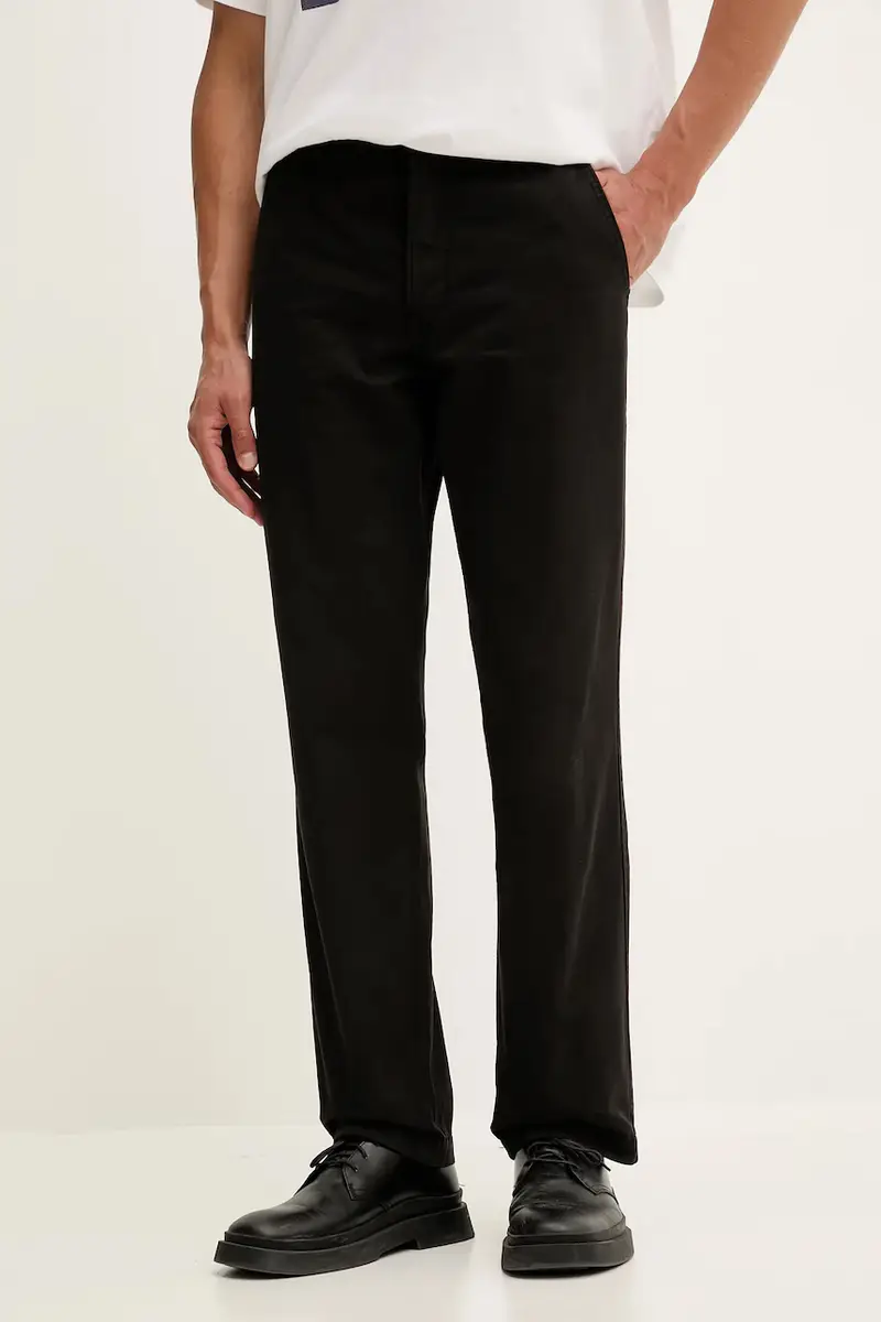 Levi's pantaloni in cotone uomo colore nero A5753