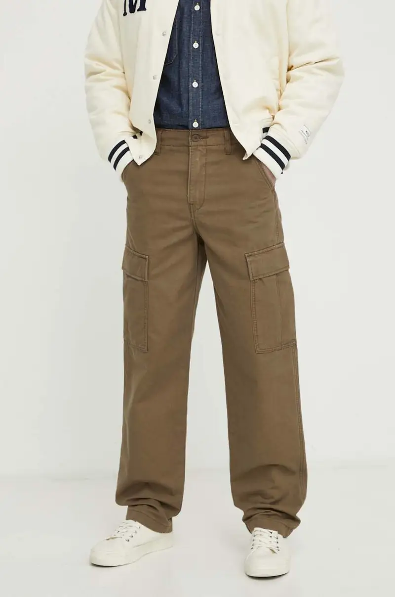 Levi's pantaloni uomo colore verde