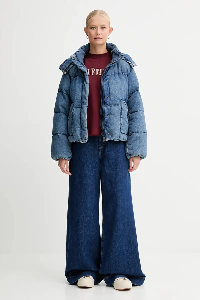 Levi's piumino colore blu 003MD miniatura 2