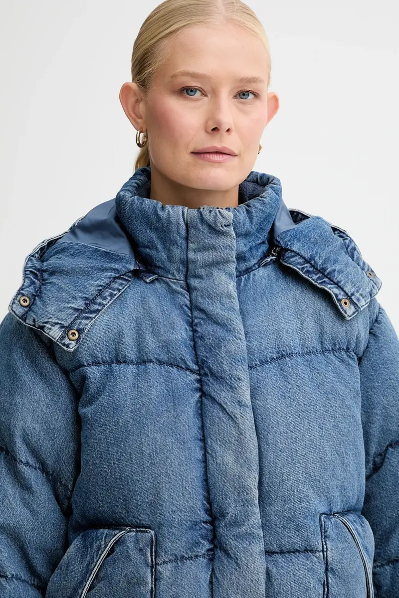 Levi's piumino colore blu 003MD miniatura 4