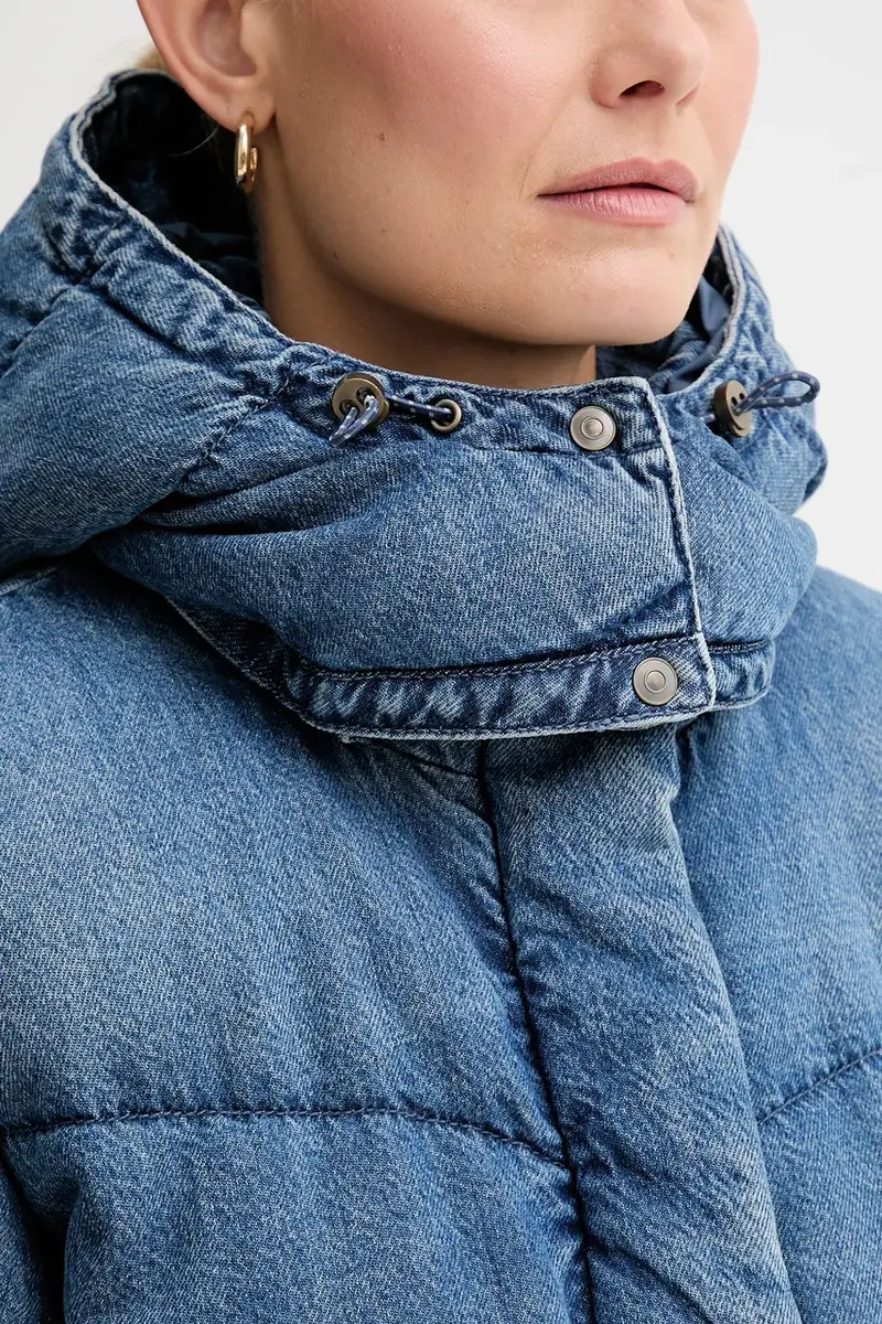 Levi's piumino colore blu 003MD miniatura 5