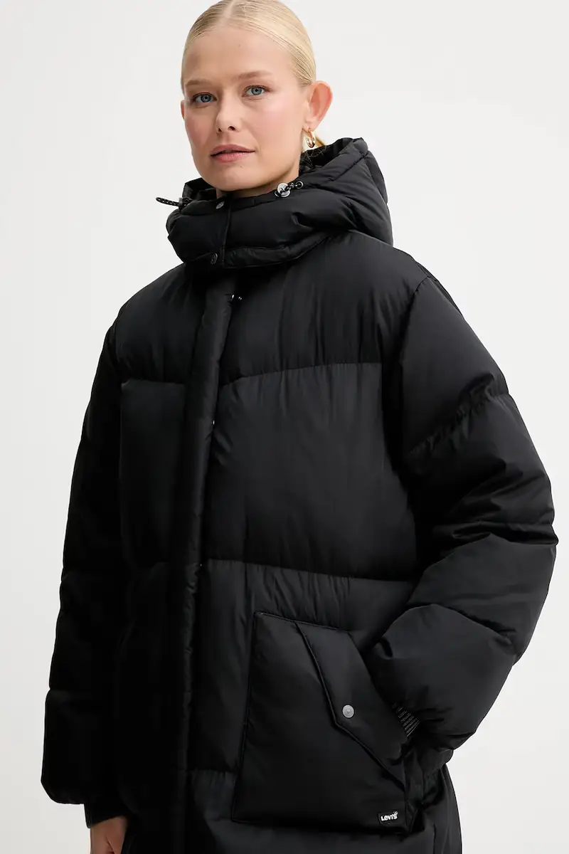 Levi's piumino colore nero 003HB miniatura 4