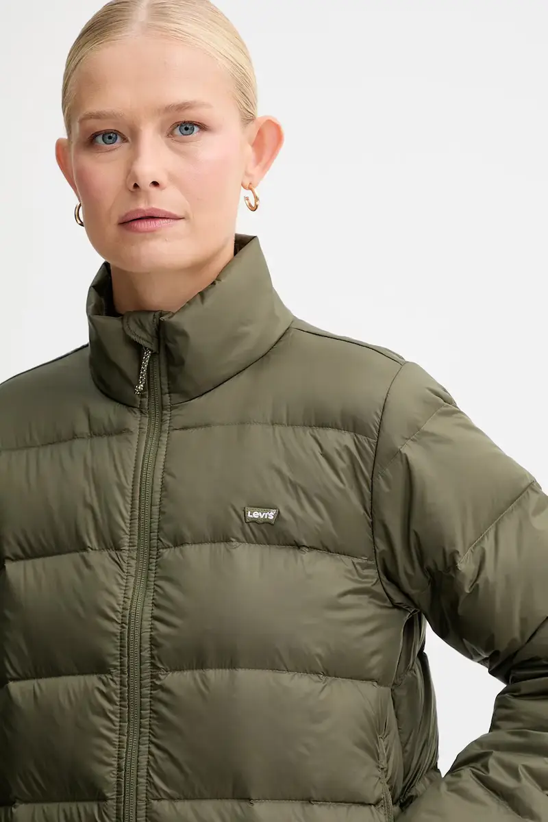 Levi's piumino donna colore nero A8320 Verde miniatura 4