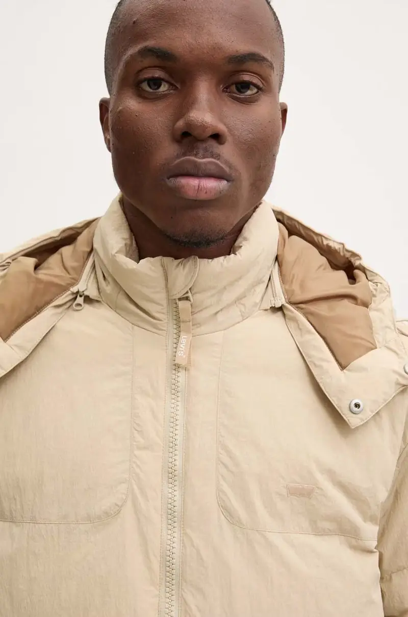 Levi's piumino uomo colore beige A8557 miniatura 4