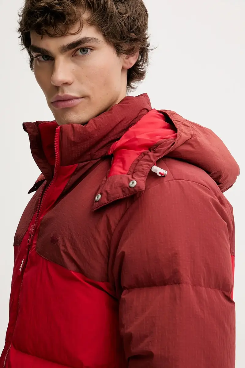 Levi's piumino uomo colore beige A8557 Rosso miniatura 4