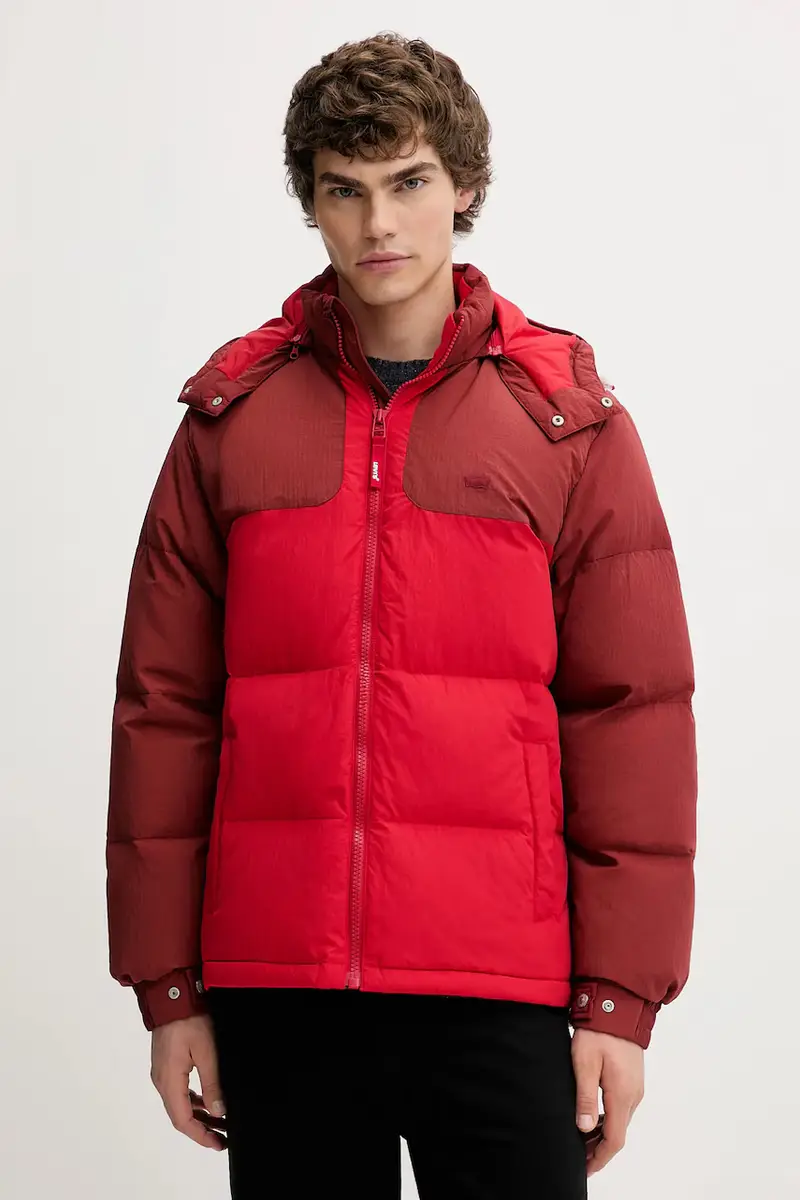 Levi's piumino uomo colore beige A8557 Rosso
