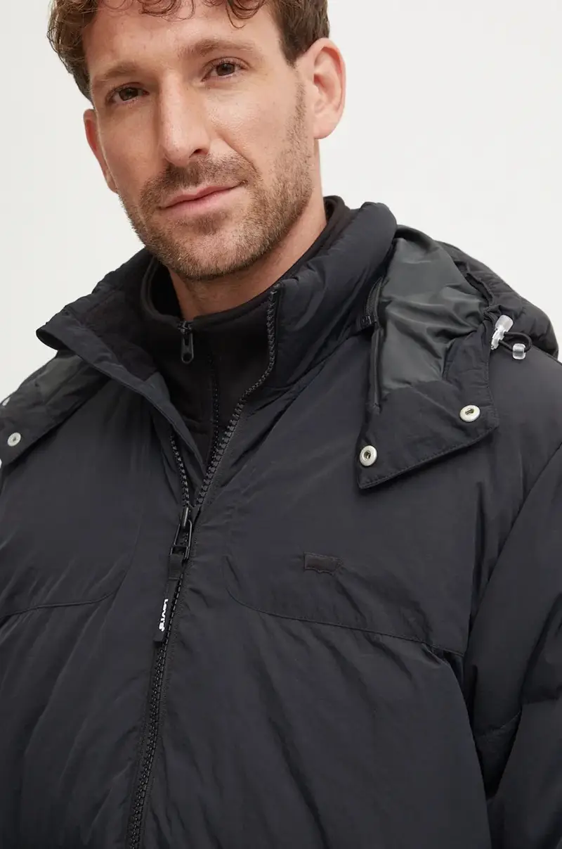 Levi's piumino uomo colore nero A8557 miniatura 4