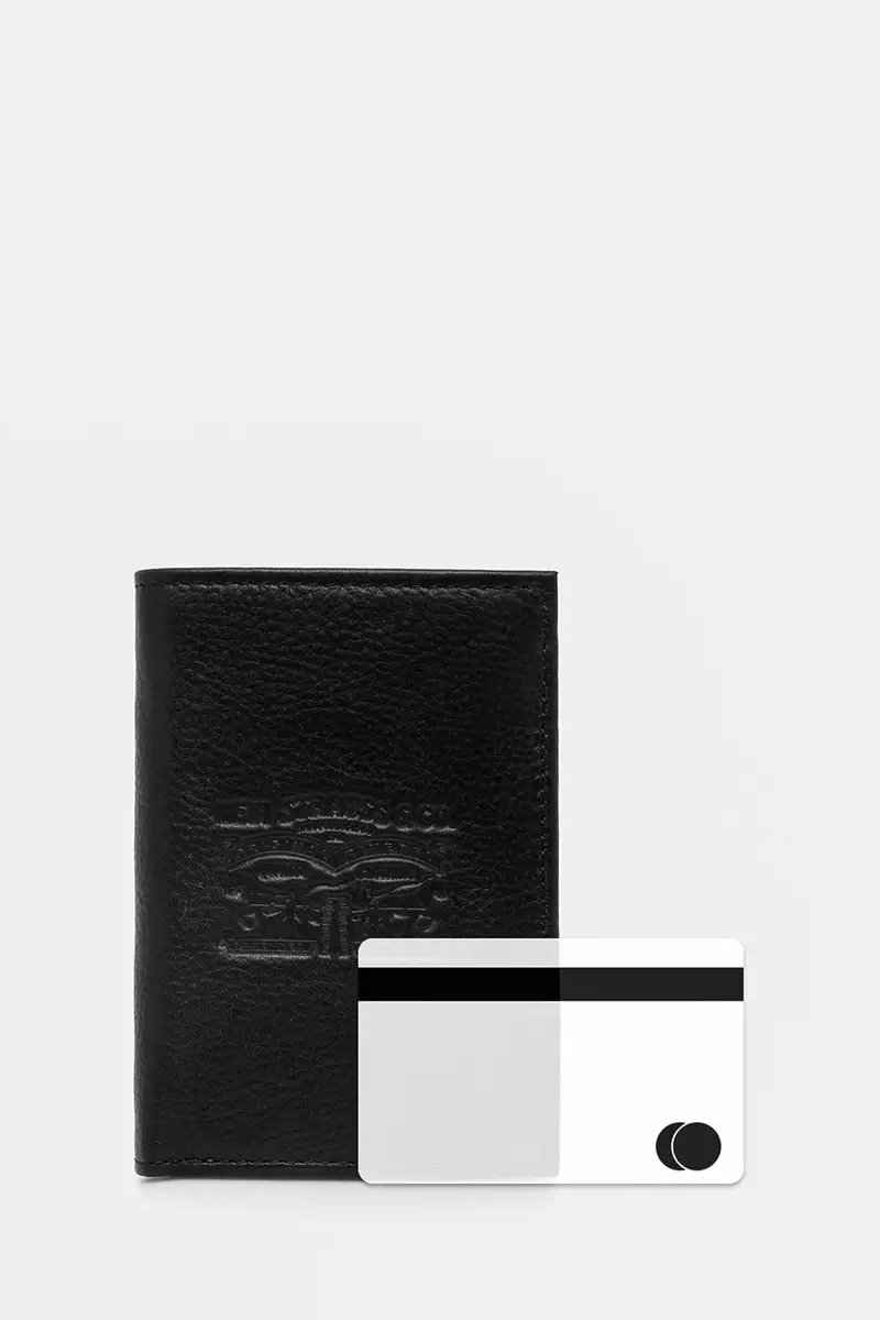 Levi's portafoglio skórzany Nero miniatura 5
