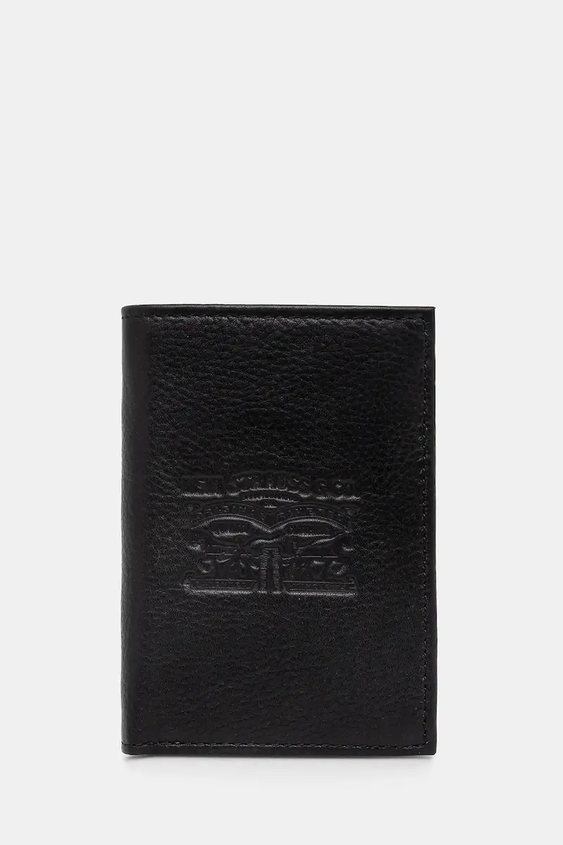 Levi's portafoglio skórzany Nero