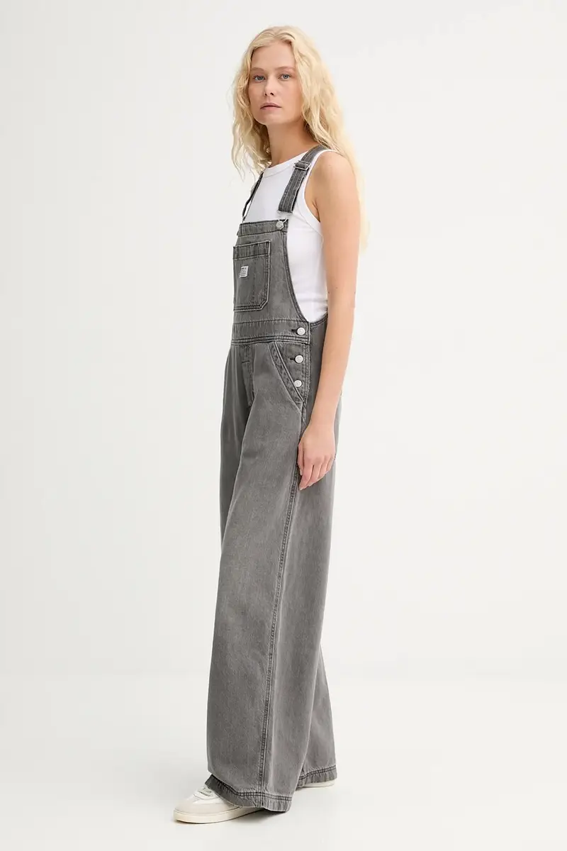 Levi's Salopette Donna Grigio 3610854 miniatura 2