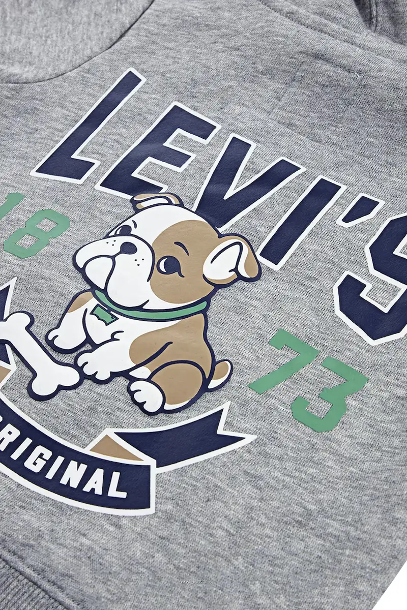 Levi's set 3PC FZ, TEE, DENIM SET colore grigio 6EN867 miniatura 3