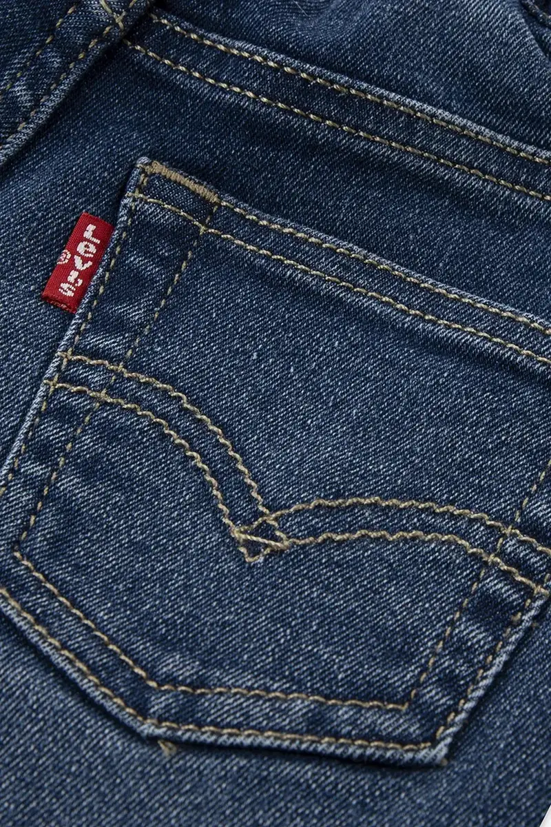 Levi's set per bambini SNIT MOTO CREW & DENIM SET pacco da 2 colore blu 6EN740 miniatura 3